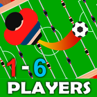 Foosball table soccer 1 2 3 4 -icoon