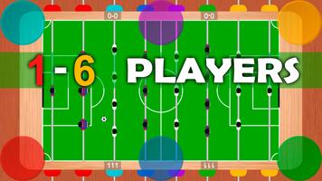 Foosball table soccer 1 2 3 4 -poster