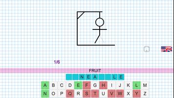 Hangman in english 1 2 3 4 5 6 screenshot 1