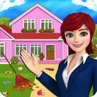 Girl House Cleaning Home Clean Zeichen