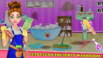 Girl House Cleaning Home Clean Screenshot 1