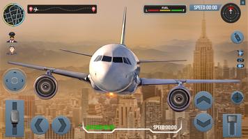 Airplane Simulator Plane Games plakat