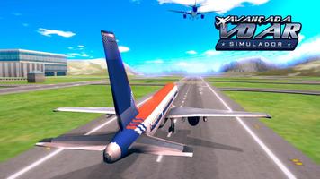Jogo de simulador de avião imagem de tela 2