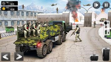 Army Simulator Truck games 3D پوسٹر