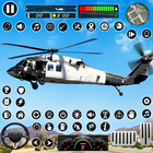 Helicopter Rescue Car Games Zeichen