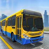 Coach bus driving simulator 3d icon
