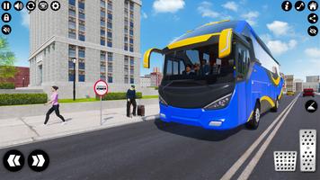 Coach bus driving simulator 3d poster