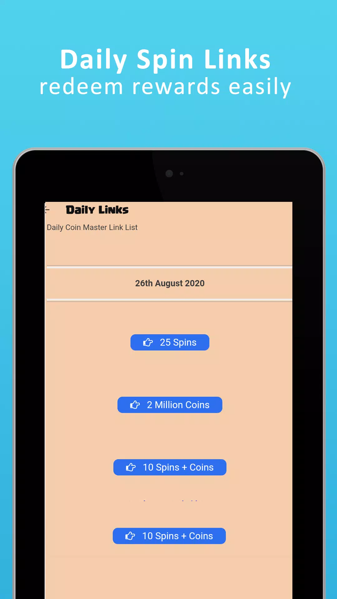 Download do APK de Links, Recompensas e Guia para Giros Coin