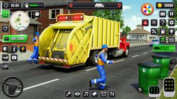 Basura Camión Conductor Juegos captura de pantalla 1