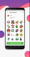 Games Stickers - WAStickerApps imagem de tela 3