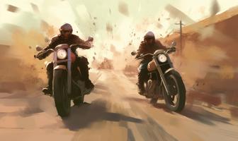 VR Bike Highway Attack Race پوسٹر