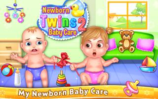 My Newborn Twins Baby Care 2 poster
