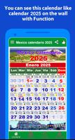 Mexico Calendario - 2025 تصوير الشاشة 2