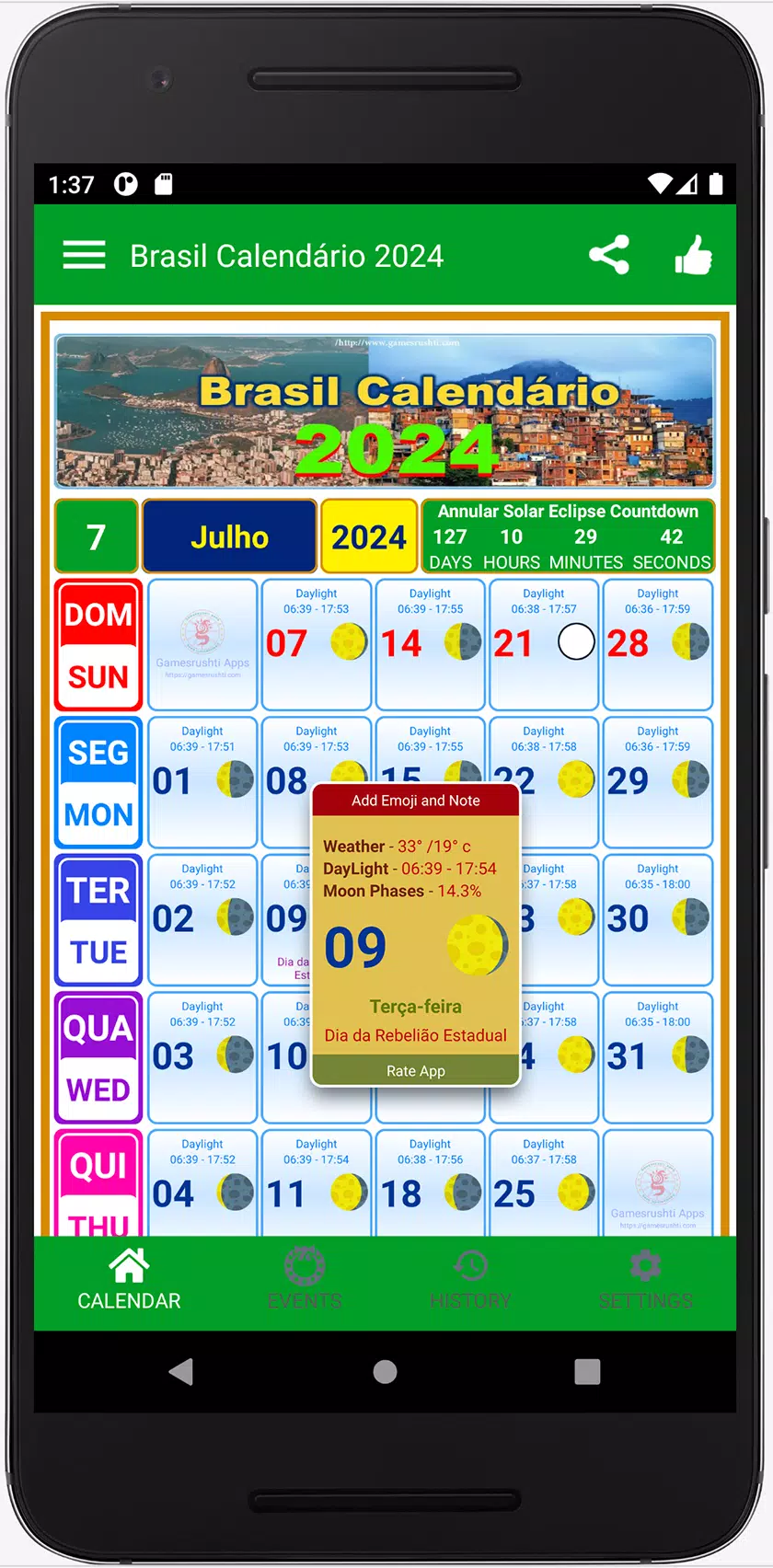 Brasil Calendário 2024 – Apps no Google Play