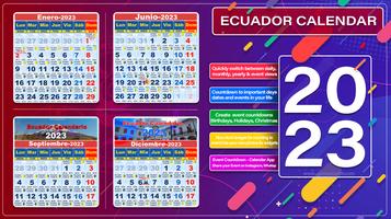 Ecuador Calendario 2023 पोस्टर