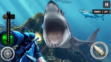 Wild Shark Hunting Attack 3D Affiche