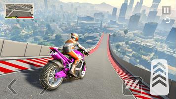 Mega Ramp Stunt Bike Games 3D スクリーンショット 1