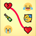 Emoji matching puzzle games 2D icono