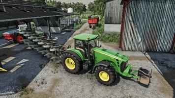 US Farming Tractor 3D Spiele Plakat
