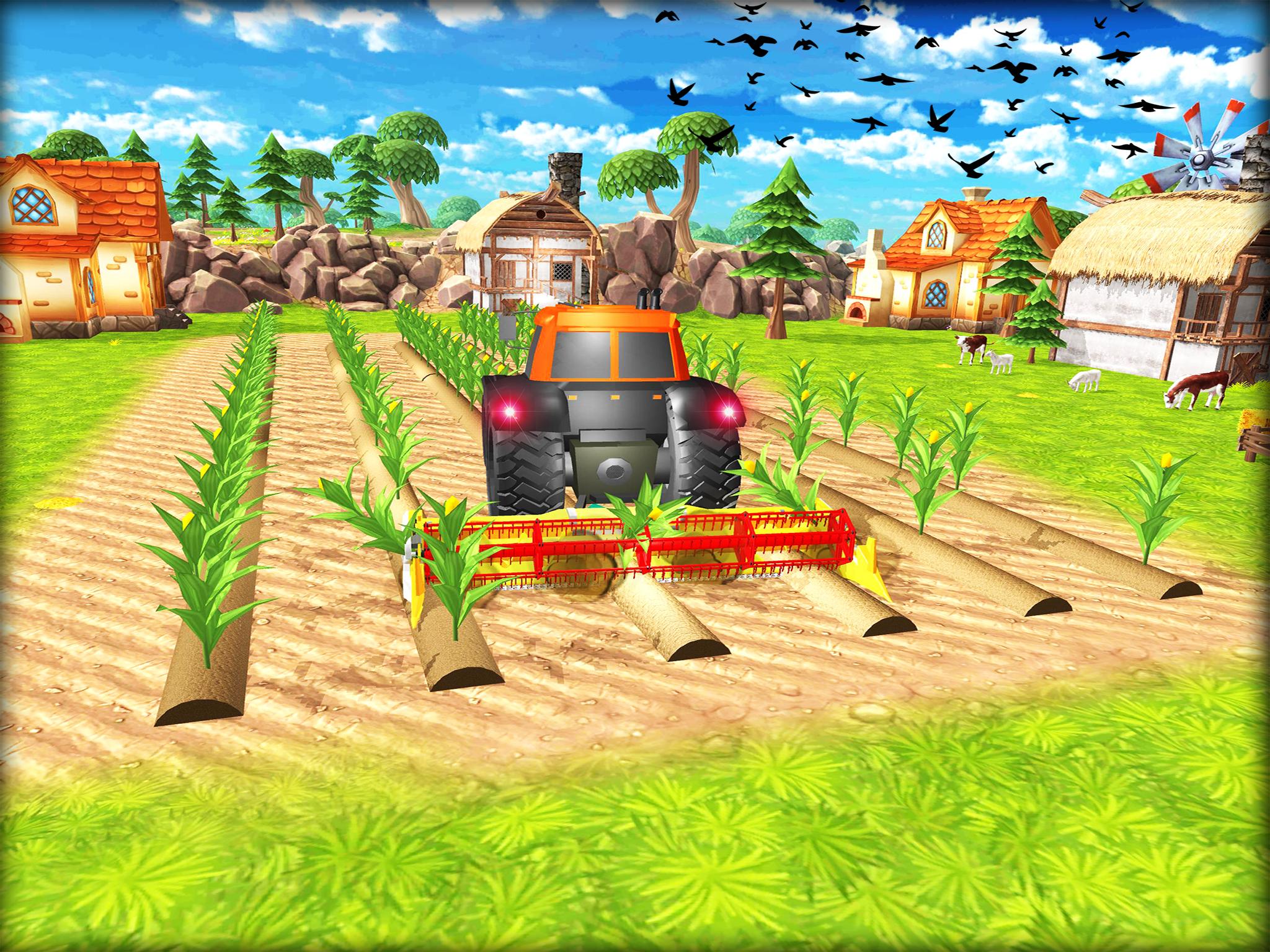 Little Happy Farm Town Tractor Farming Simulator For Android Apk Download - farm town in roblox giving tree info