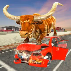 Скачать Angry Bull Game City Attack APK