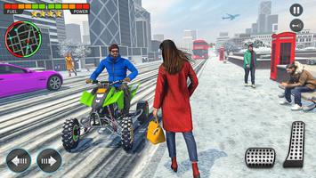 ATV Bike Games Taxi Simulator постер