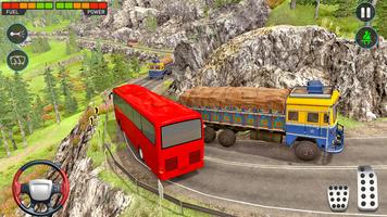 4x4 Mountain bus driving Game ポスター