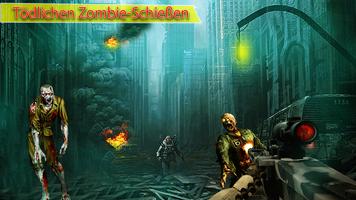 Zombi überleben Krieg Schießen Plakat