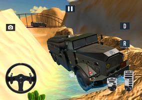 4x4 off road caminhão do exército dirigindo jogos imagem de tela 3