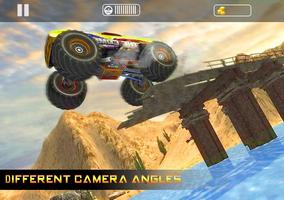 Sopir truk monster 4x4 mengemudi di luar kota screenshot 3