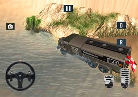 Offroad US Army Truck Driving: Desert Drive Game captura de pantalla 3