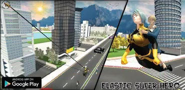 Elastic Rope Hero: Superheroes Fighting Games