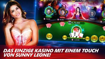 3 Patti-Poker mit Sunny Leone Plakat