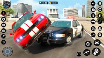 Police Car Thief Chase Jeu 3D capture d'écran 1