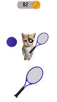 Cat Meow Tennis Sport Battle screenshot 1