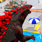 Monster dinosaurus Rampage-icoon
