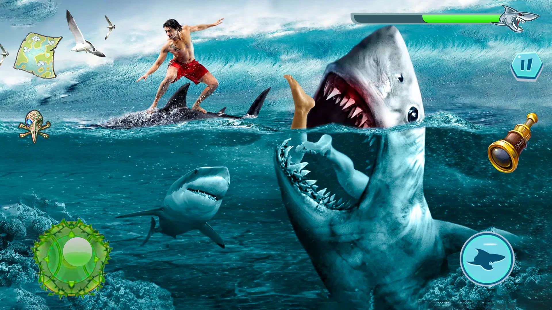 Hungry Shark Attack - Wild Shark Games 2019 - Download APK