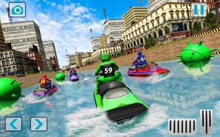 Jet Ski Water Boat Racing 3D F تصوير الشاشة 1