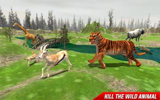 Ferocious Tiger Attack-Big Cat Hunter Affiche