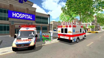 Ambulance Driving Game: Rescue Driver Simulator ảnh chụp màn hình 1