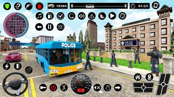 Juego de autobús policial Poster