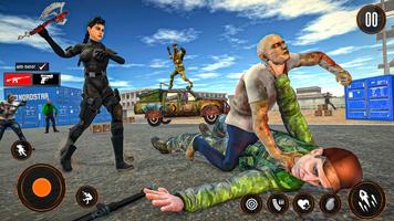 Zombie War 3D: Zombie Games Affiche