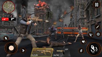 Zombie War 3D: Zombie Games تصوير الشاشة 1
