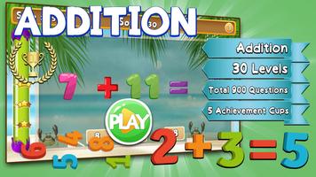Addition - The Fun Addition Mathematics Game! Affiche