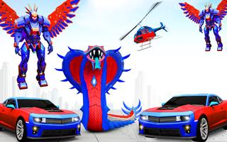 Snake Robot Car Transformation الملصق