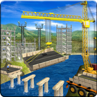River Road Bridge Construction Crane Simulator 18 icône
