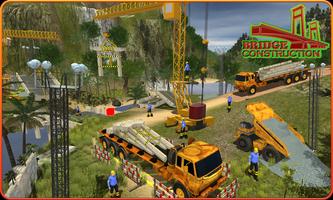River Road Bridge Construction Crane Simulator 18 Affiche
