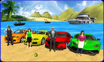 Water Surfing Car Racing 3D poster