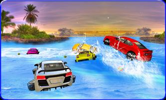 Water Surfing Car Racing 3D 스크린샷 1