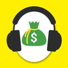Ganar dinero escuchando musica ไอคอน
